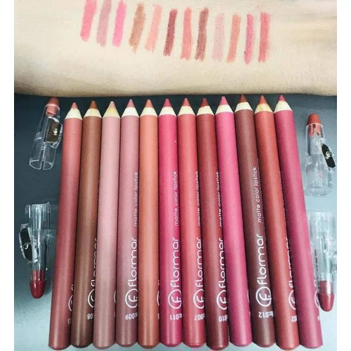 FLORMAR MATTE LIPSTICK PENCIL (Pack of 12Pcs)